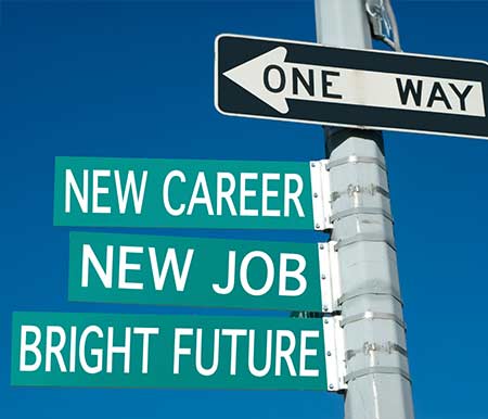 new career street sign